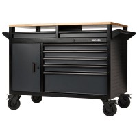 Draper BUNKER® Multi-Functional Workbench Roller Tool Cabinet, 14 Drawer, 48\", Grey £1,694.00